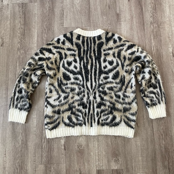 Nordstrom BP Animal Print Abstract Long Sleeve Sweater Size S - Picture 4 of 8